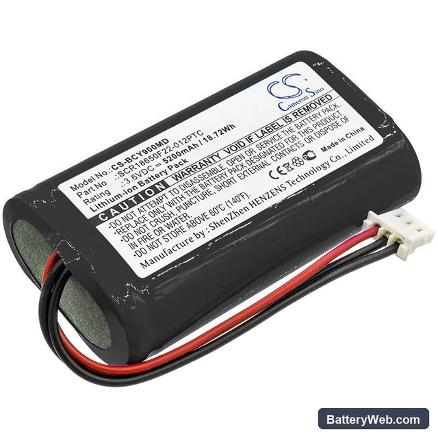 Bionet Oximete OXY9 Wave Replacement Battery, 3.6V, 5200mAh, Li-ion 1