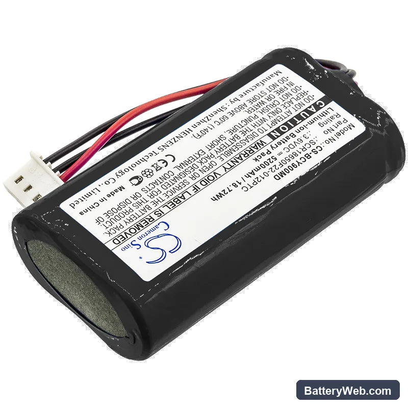 Bionet Oximete OXY9 Wave Replacement Battery, 3.6V, 5200mAh, Li-ion 2