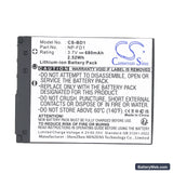Sony Cyber-shot DSC-T200/B Replacement Battery, 3.7V, 680mAh, Li-ion 5