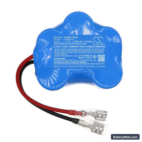 Black&Decker SSC1000 Replacement Battery, 7.2V, 2200mAh, Ni-MH 3