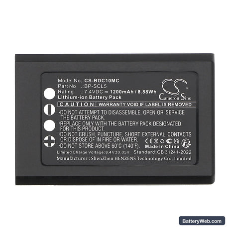 Leica M10 Replacement Battery, 7.4V, 1200mAh, Li-ion 5
