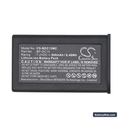Leica T Replacement Battery, 7.2V, 900mAh, Li-ion 5