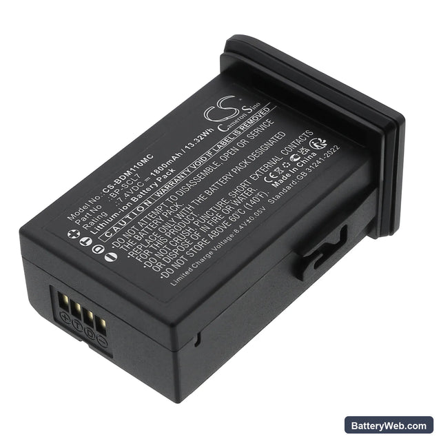 Leica M11 Replacement Battery, 7.4V, 1800mAh, Li-ion 1