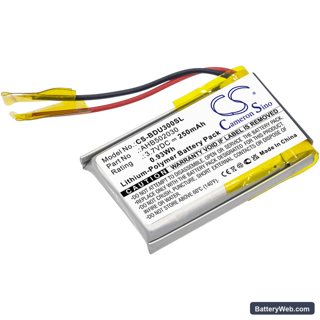 Bosch Intuvia Display Replacement Battery, 3.7V, 250mAh, Li-Polymer 1