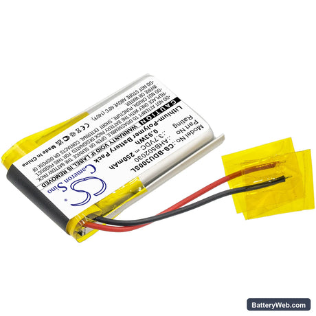 Bosch Intuvia Display Replacement Battery, 3.7V, 250mAh, Li-Polymer 2