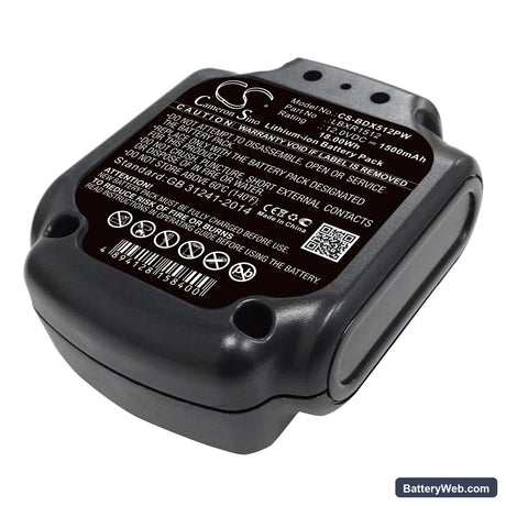 Black & Decker BDCDD12 Replacement Battery, 12V, 1500mAh, Li-ion 3