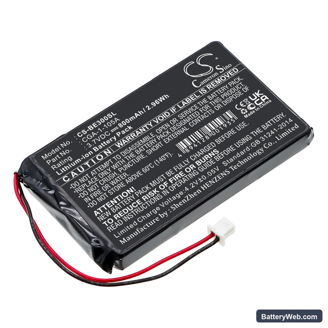 Casio Cassiopeia BE-300 Replacement Battery, 3.7V, 800mAh, Li-ion 1