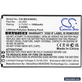 Bea-fon AL560 Replacement Battery, 3.7V, 1600mAh, Li-Polymer 3