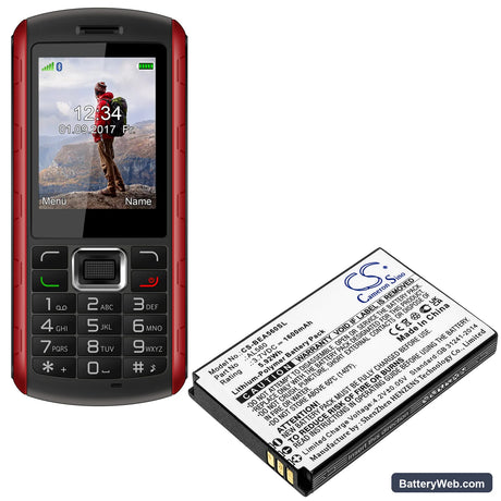 Bea-fon AL560 Replacement Battery, 3.7V, 1600mAh, Li-Polymer 4