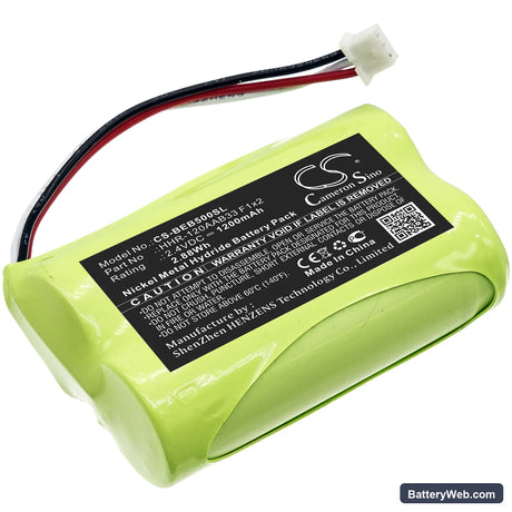 Bang & Olufsen Beo5 Replacement Battery, 2.4V, 1200mAh, Ni-MH 1