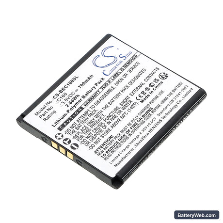 Bea-fon C160 Replacement Battery, 3.8V, 700mAh, Li-Polymer 1