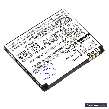 Bea-fon C350 Replacement Battery, 3.7V, 700mAh, Li-ion 2