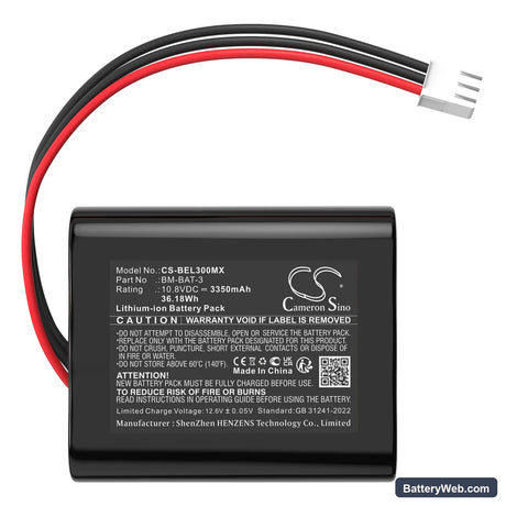 Bionet BM3 Pro Replacement Battery, 10.8V, 3350mAh, Li-ion 5