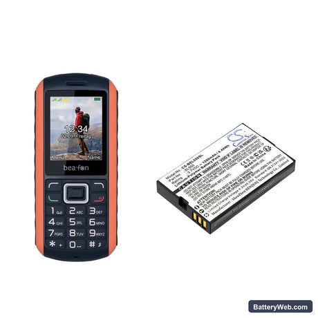 Bea-fon AL550 Replacement Battery, 3.7V, 1200mAh, Li-Polymer 4