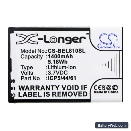 Bea-fon SL810 Replacement Battery, 3.7V, 1400mAh, Li-ion 3