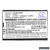 Bea-fon SL860 Touch Replacement Battery, 3.7V, 1450mAh, Li-ion 3
