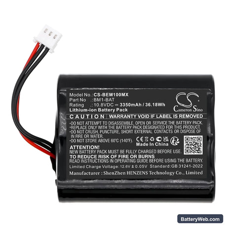 Bionet BM1 Vet Replacement Battery, 10.8V, 3350mAh, Li-ion 3