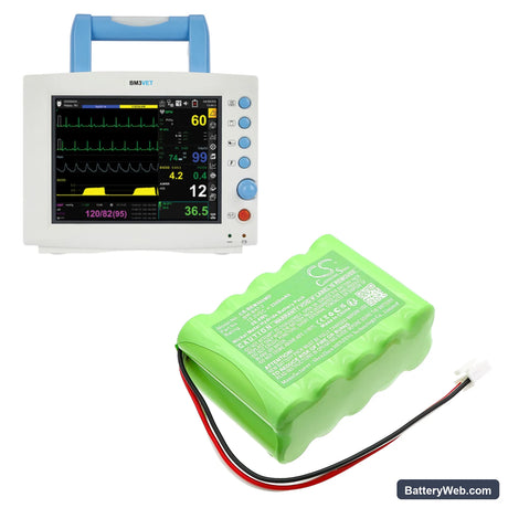 Bionet BM3 Replacement Battery, 12V, 2200mAh, Ni-MH 6