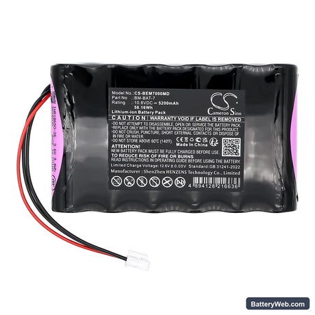 Bionet BM7 Vet Elite Replacement Battery, 10.8V, 5200mAh, Li-ion 3