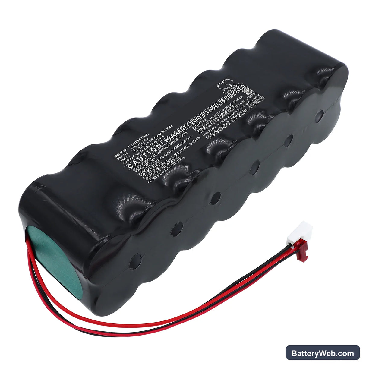 Burdick Eclipse Plus Replacement Battery, 16.8V, 5500mAh, Ni-CD 1