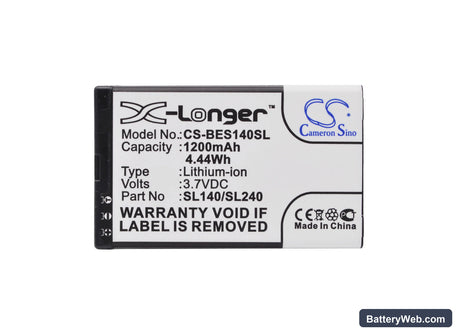 Clarity PAL Replacement Battery, 3.7V, 1200mAh, Li-ion 5