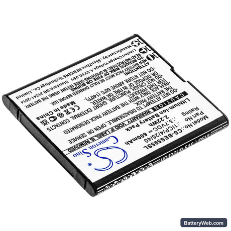 Bea-fon SL495 Replacement Battery, 3.7V, 600mAh, Li-ion 2