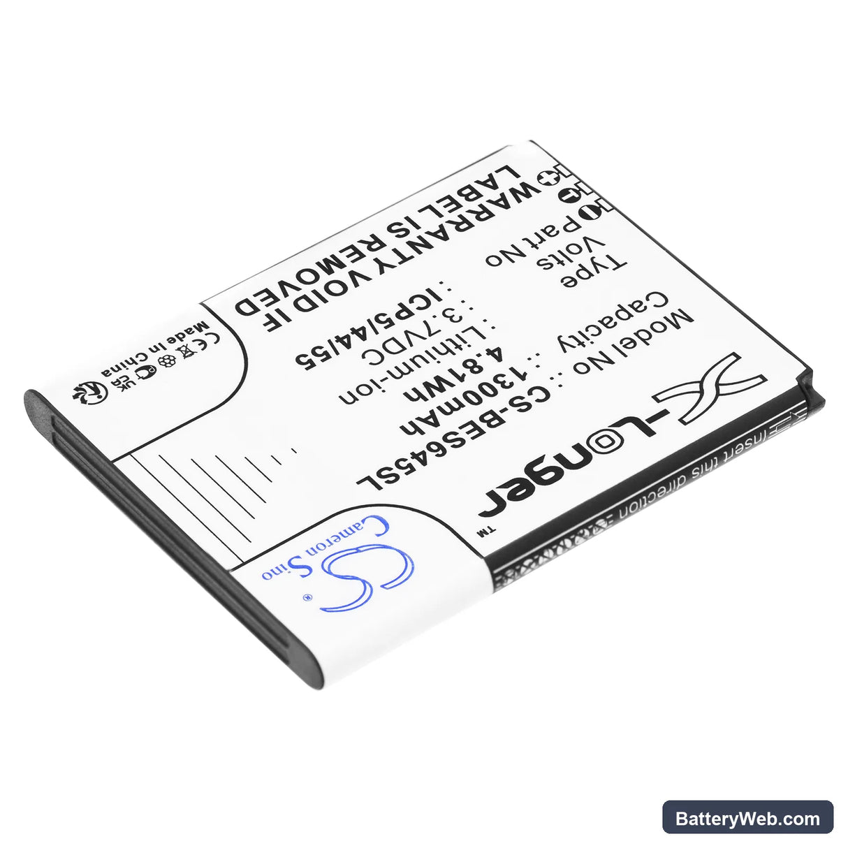 Bea-fon SL645 Replacement Battery, 3.7V, 1300mAh, Li-ion 2