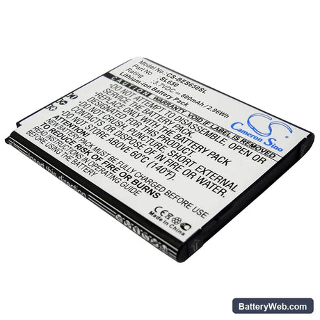 Bea-fon SL650 Replacement Battery, 3.7V, 800mAh, Li-ion 1
