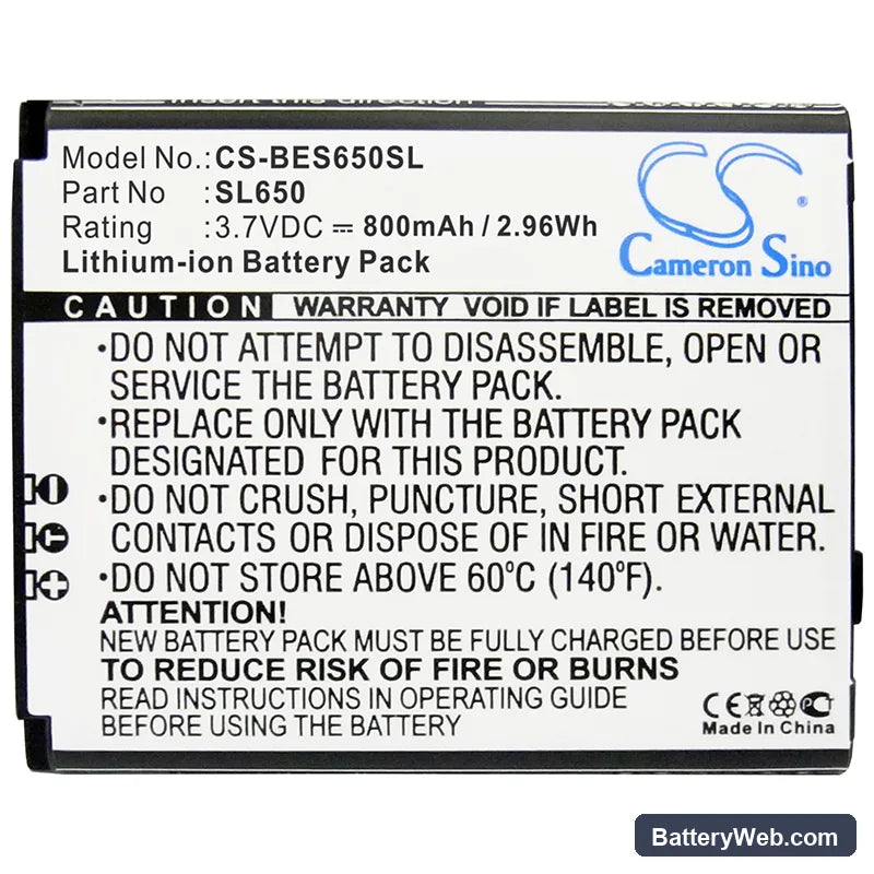 Bea-fon SL650 Replacement Battery, 3.7V, 800mAh, Li-ion 4