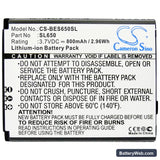Bea-fon SL650 Replacement Battery, 3.7V, 800mAh, Li-ion 4