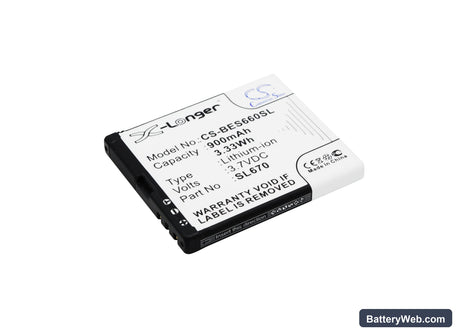 MyPhone Flip 3 Replacement Battery, 3.7V, 900mAh, Li-ion 1