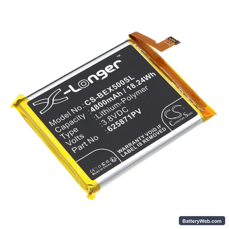Bea-fon X5 Replacement Battery, 3.8V, 4800mAh, Li-Polymer 1