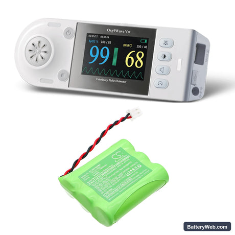 Bionet Oxy9 Vet Replacement Battery, 3.6V, 1800mAh, Ni-MH 6