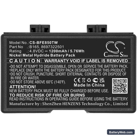 Bosch HFG Replacement Battery, 4.8V, 1200mAh, Ni-MH 3
