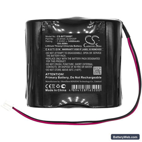 Pile RAS31 Replacement Battery, 7.2V, 14500mAh, Li-SOCl2 3