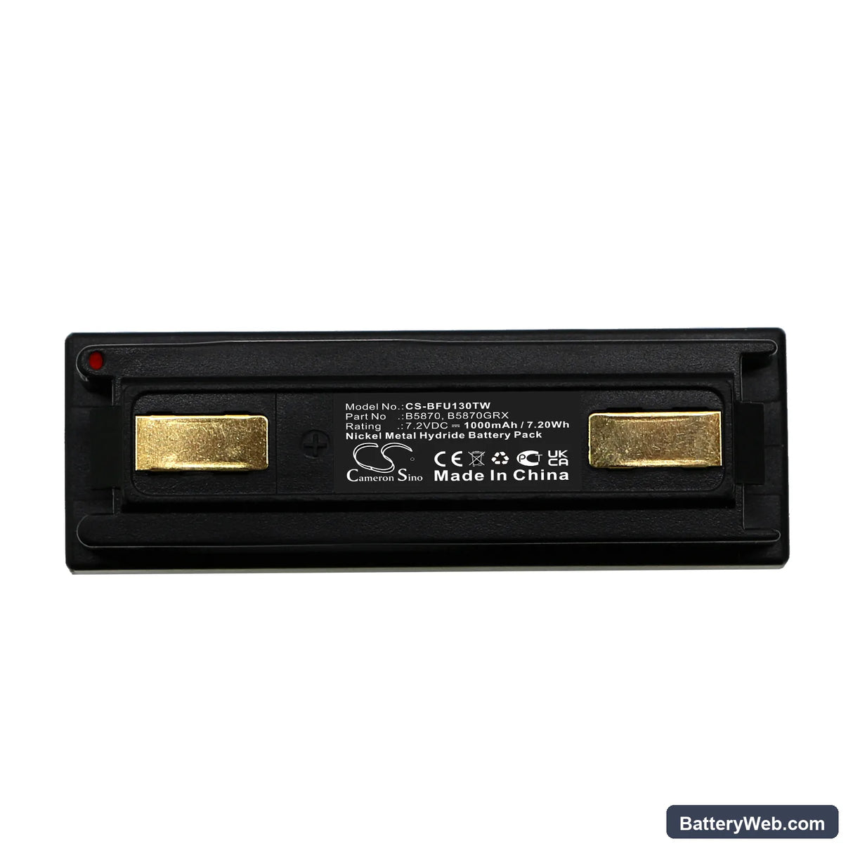 Bosch FUG10A Replacement Battery, 7.2V, 1000mAh, Ni-MH 5