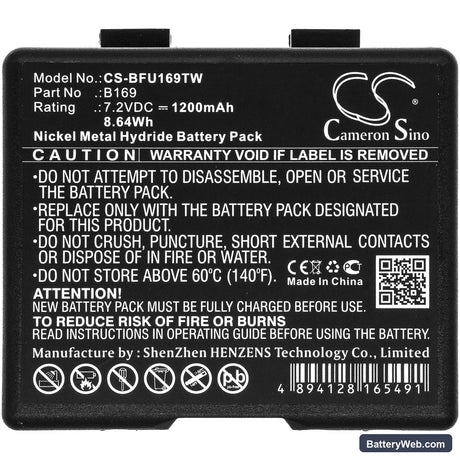 Bosch HFG89 Replacement Battery, 7.2V, 1200mAh, Ni-MH 3
