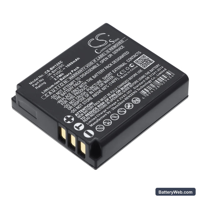 Samsung HMX-R10 Replacement Battery, 3.7V, 1000mAh, Li-ion 1