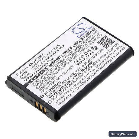 Samsung SMX-C14 Replacement Battery, 3.7V, 1300mAh, Li-ion 1