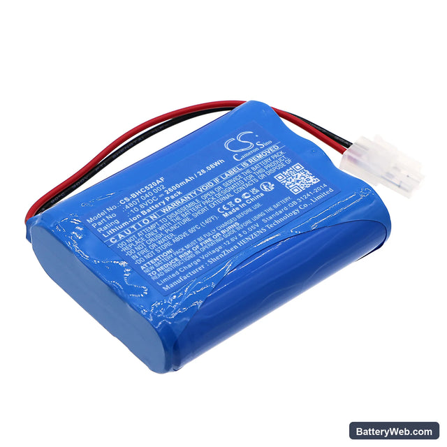 Becker Hazard Control Replacement Battery, 10.8V, 2600mAh, Li-ion 1