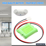 Beghelli 415097000 Replacement Battery, 3.6V, 1500mAh, Ni-MH 6