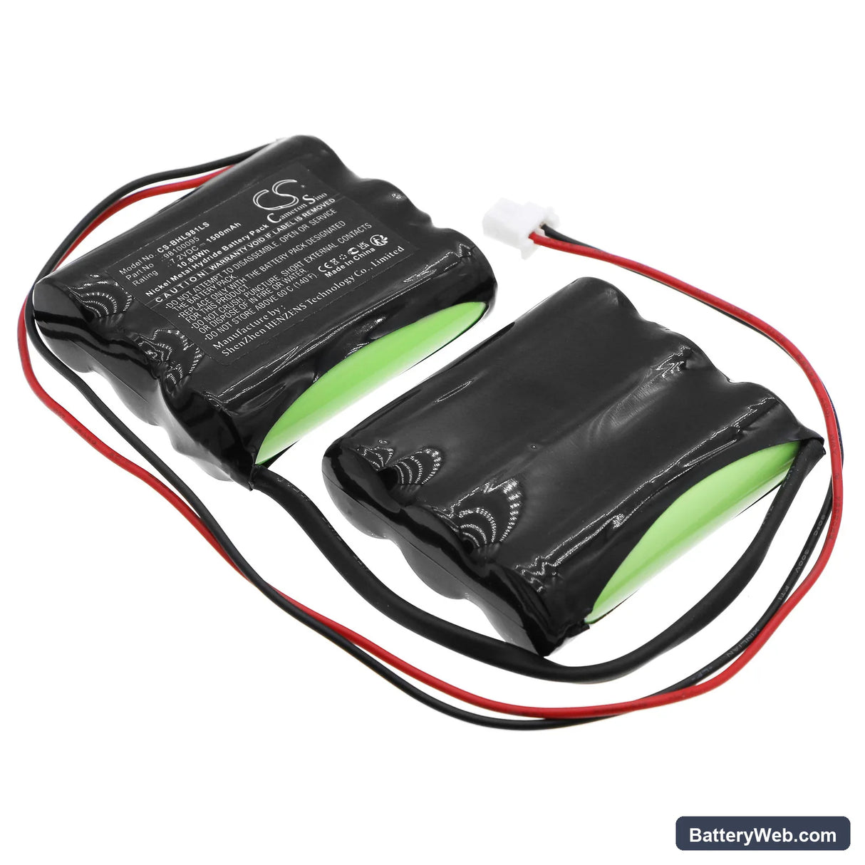 Beghelli 415391001 Replacement Battery, 7.2V, 1500mAh, Ni-MH 1