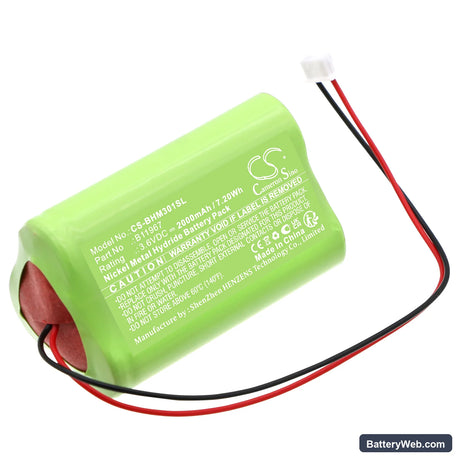 Bacharach Medigas PM 3010 N2O Monitor Replacement Battery, 3.6V, 2000mAh, Ni-MH 1