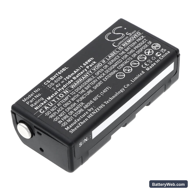 Denso BHT-6000 Replacement Battery, 2.4V, 700mAh, Ni-MH 1