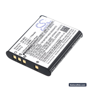Sony CyberShot DSC-S750 Replacement Battery, 3.7V, 770mAh, Li-ion 1