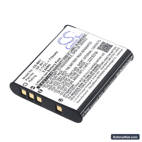 Sony CyberShot DSC-S750 Replacement Battery, 3.7V, 770mAh, Li-ion 1