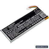 Becker Active 6 Replacement Battery, 3.7V, 1200mAh, Li-Polymer 1