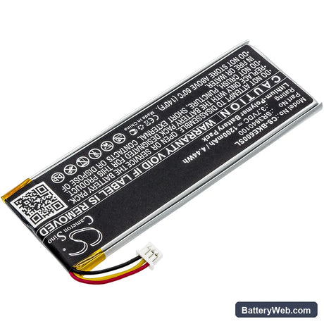 Becker Active 6 Replacement Battery, 3.7V, 1200mAh, Li-Polymer 2