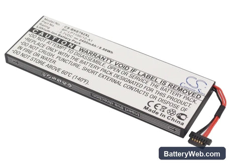 Becker Traffic Assist 7928 Replacement Battery, 3.7V, 2400mAh, Li-ion 1