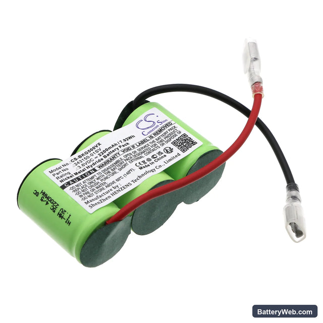 Black&Decker GS500 Replacement Battery, 3.6V, 2200mAh, Ni-MH 1